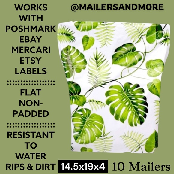Other - 10 14X19X4 Poly Mailers Flat Bottom Shipping Envelopes PRICE FIRM